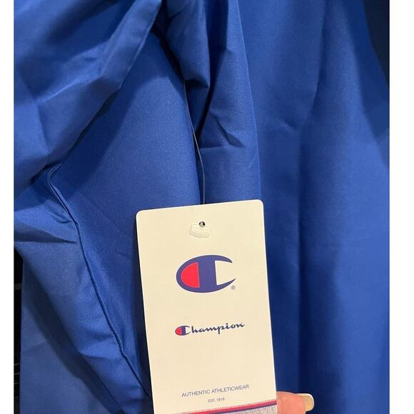 Champion Women's Raincoat Jacket Windbreaker NWT Blue Medium - Picture 5 of 7